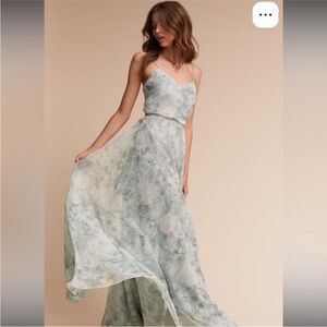 Jenny Yoo Inesse Dress in Morning Mist Multi Maxi Dress 4